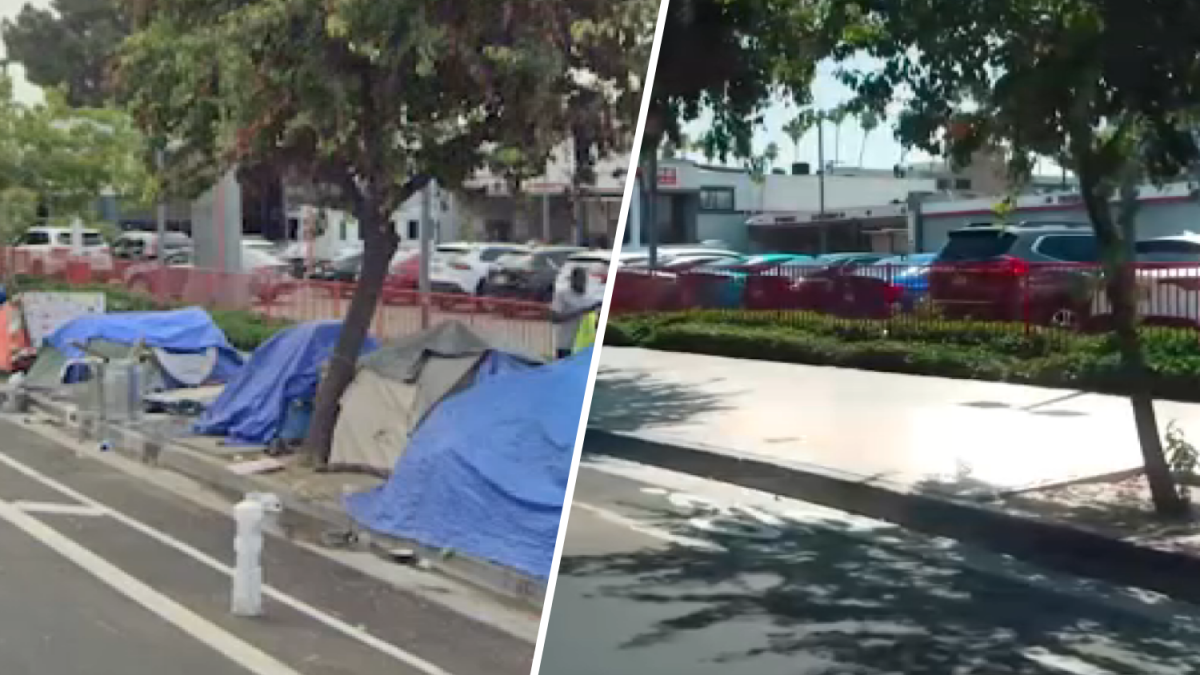 Homeless encampments disappear days before LA hosts CicLAvia – NBC Los Angeles