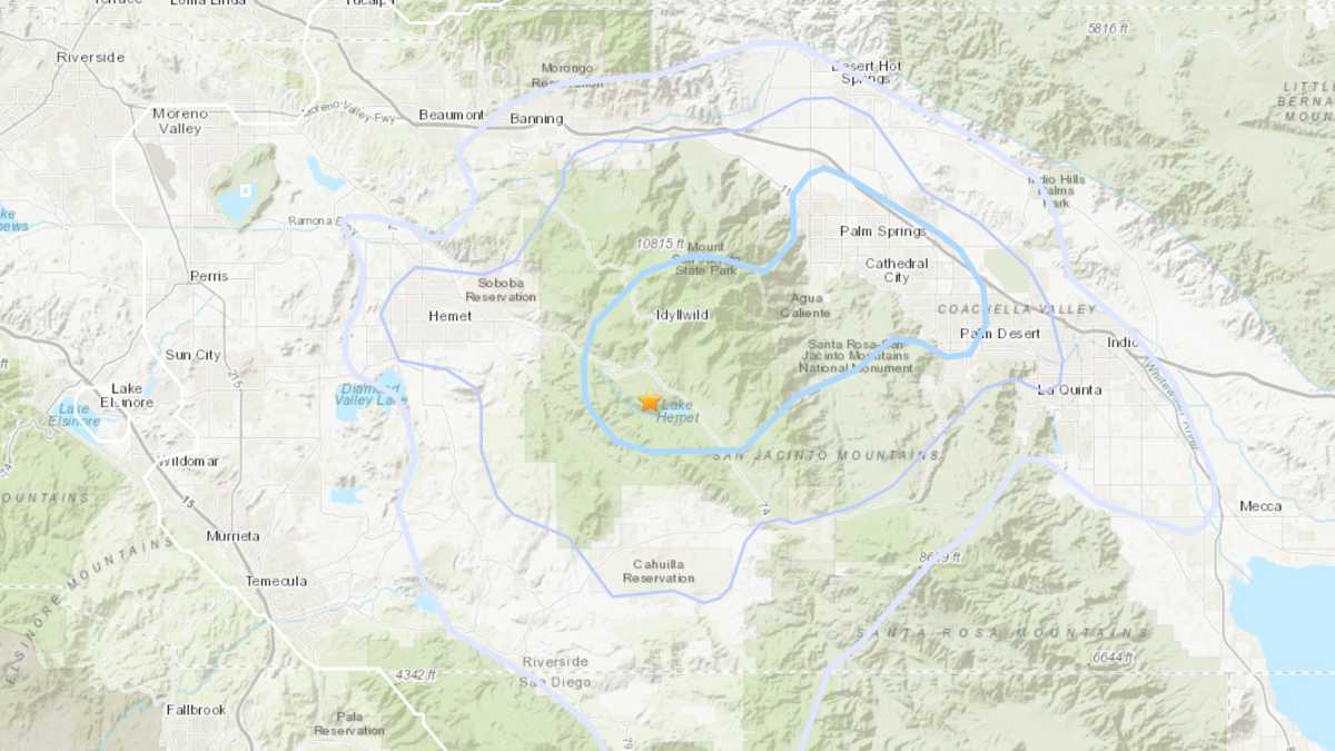 Magnitude 3.5 earthquake shakes Idyllwild area – NBC Los Angeles