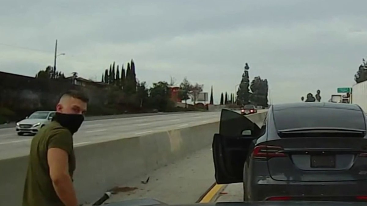 Serial road rage Tesla driver released early from 5-year prison sentence – NBC Los Angeles