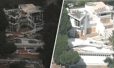 2 arrested in vandalism at Hollywood Hills graffiti mansion – NBC Los Angeles