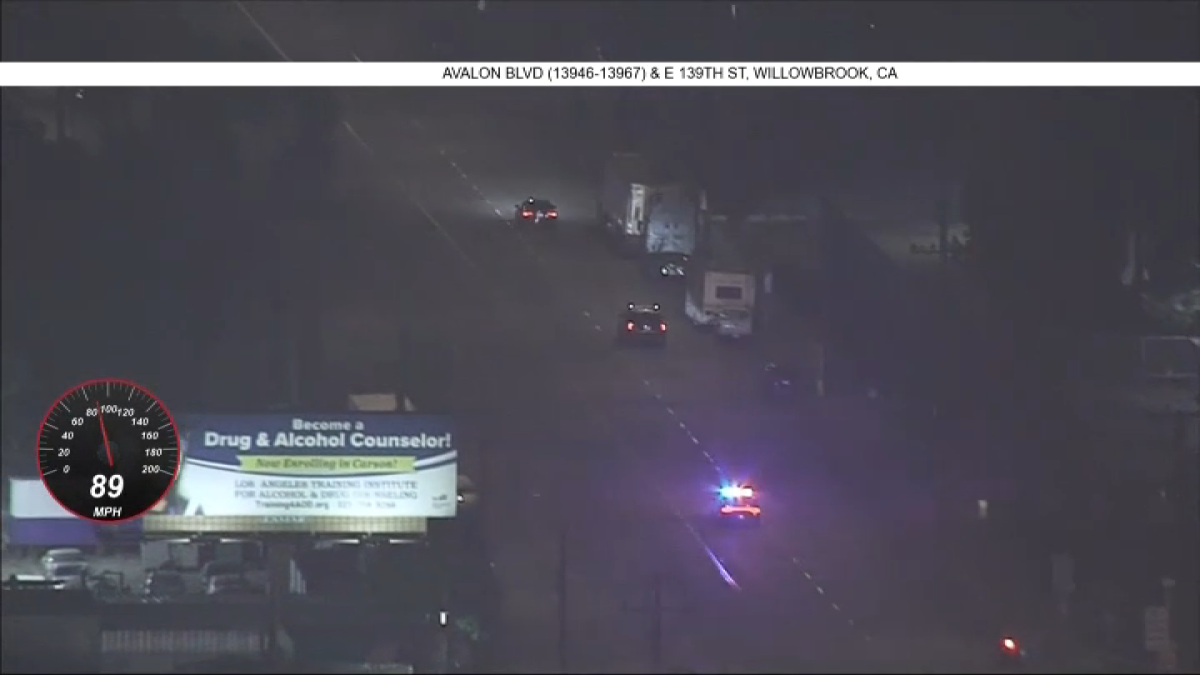 Car chase driver hits pedestrian in South Los Angeles – NBC Los Angeles