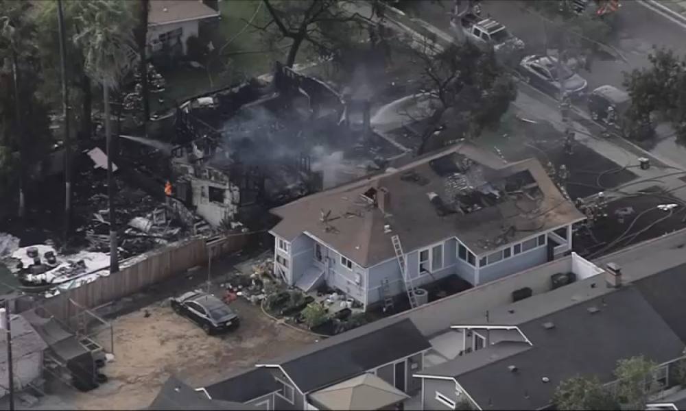 Home in Monrovia destroyed in fire, possible explosion – NBC Los Angeles