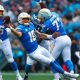 Justin Herbert throws 2 touchdowns to Quentin Johnston; Chargers hammer Panthers 26-3 to remain unbeaten – NBC Los Angeles