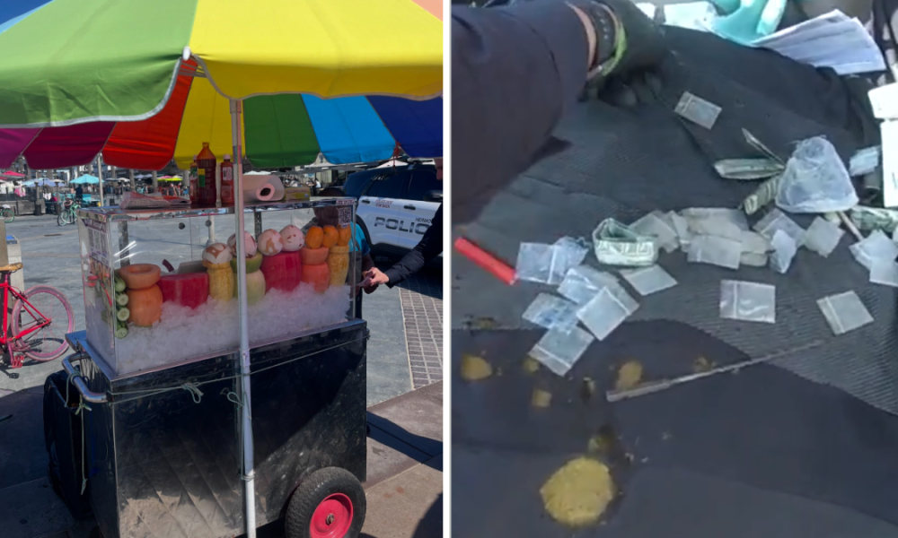 Police arrest man after finding methamphetamine in fruit cart of alleged fruit vendor in Hermosa Beach – NBC Los Angeles