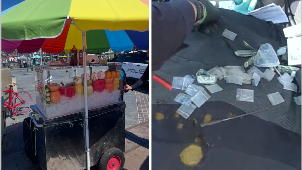 Police arrest man after finding methamphetamine in fruit cart of alleged fruit vendor in Hermosa Beach – NBC Los Angeles