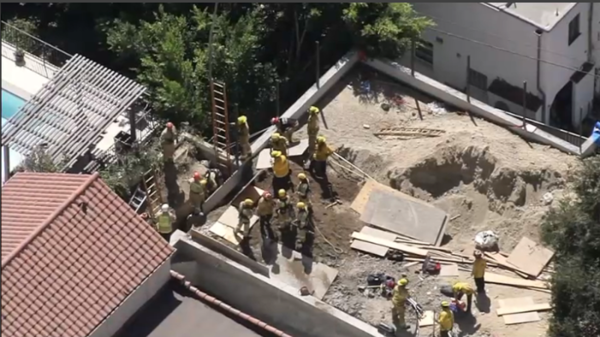 Rescue operation underway in Los Feliz after man falls into trench – NBC Los Angeles