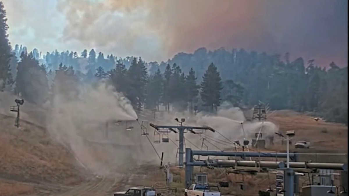 Snow-makers save Mountain High ski resort from Bridge Fire – NBC Los Angeles