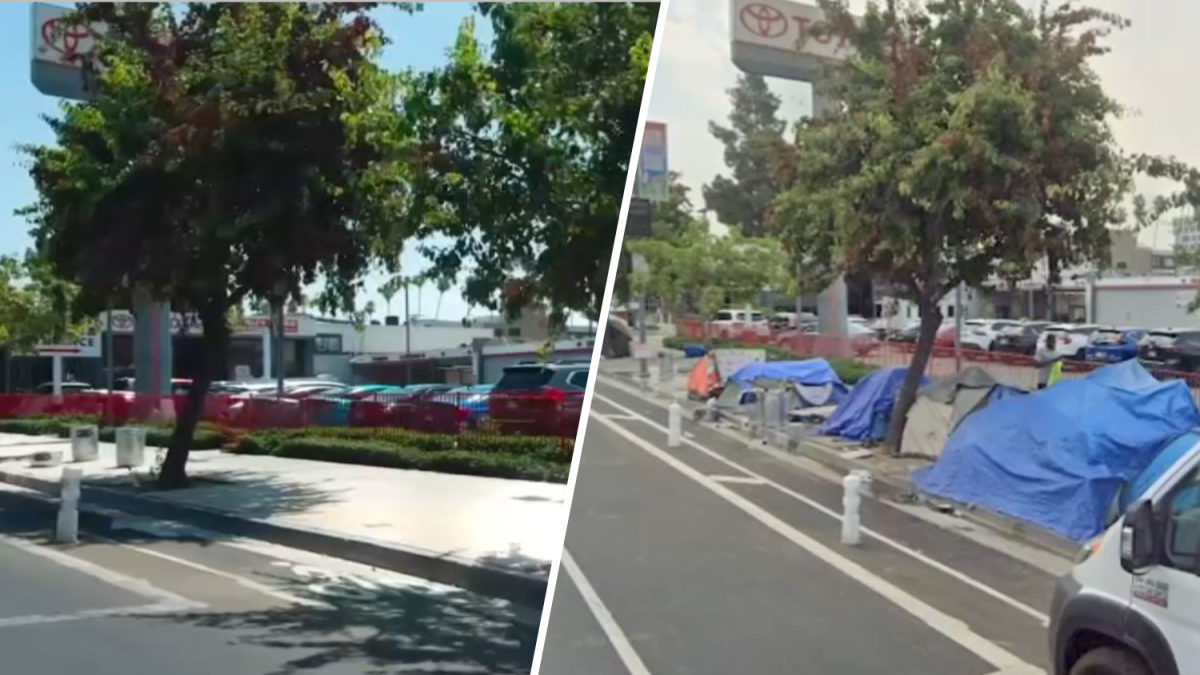 This LA neighborhood remains free of homeless tents – NBC Los Angeles