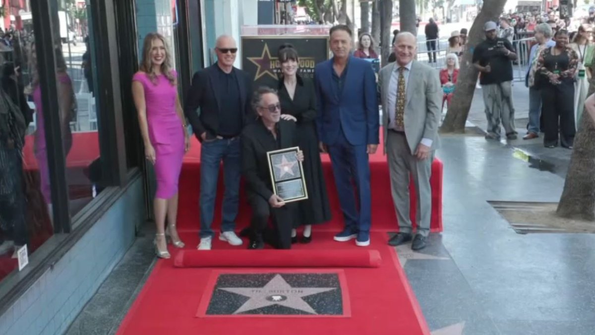 Watch the Tim Burton Hollywood Walk of Fame ceremony – NBC Los Angeles