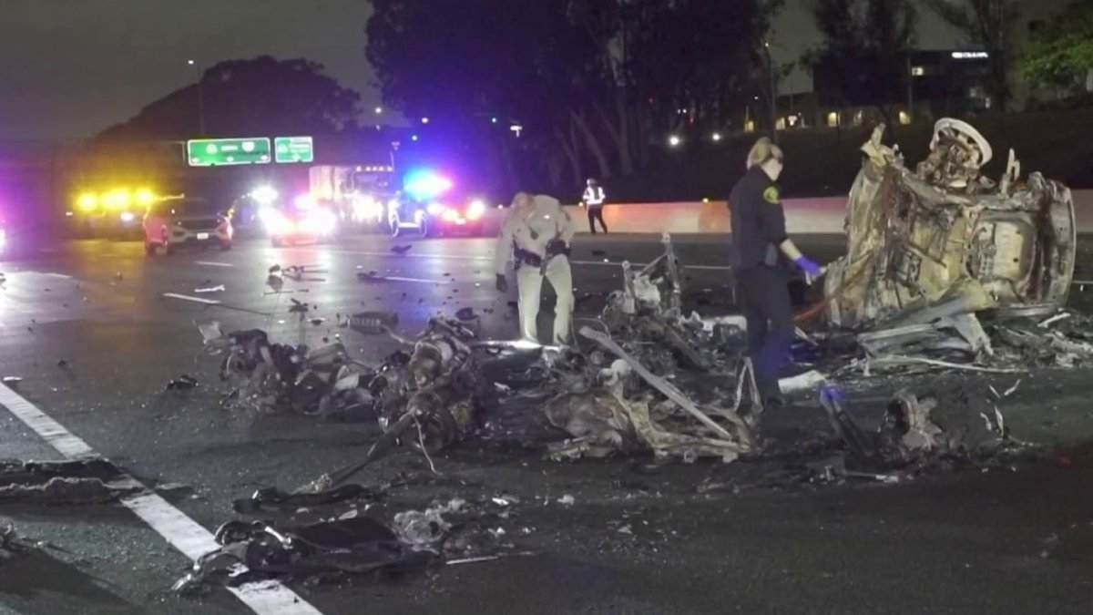 Wrong-way driver killed in fiery Newport Beach crash – NBC Los Angeles