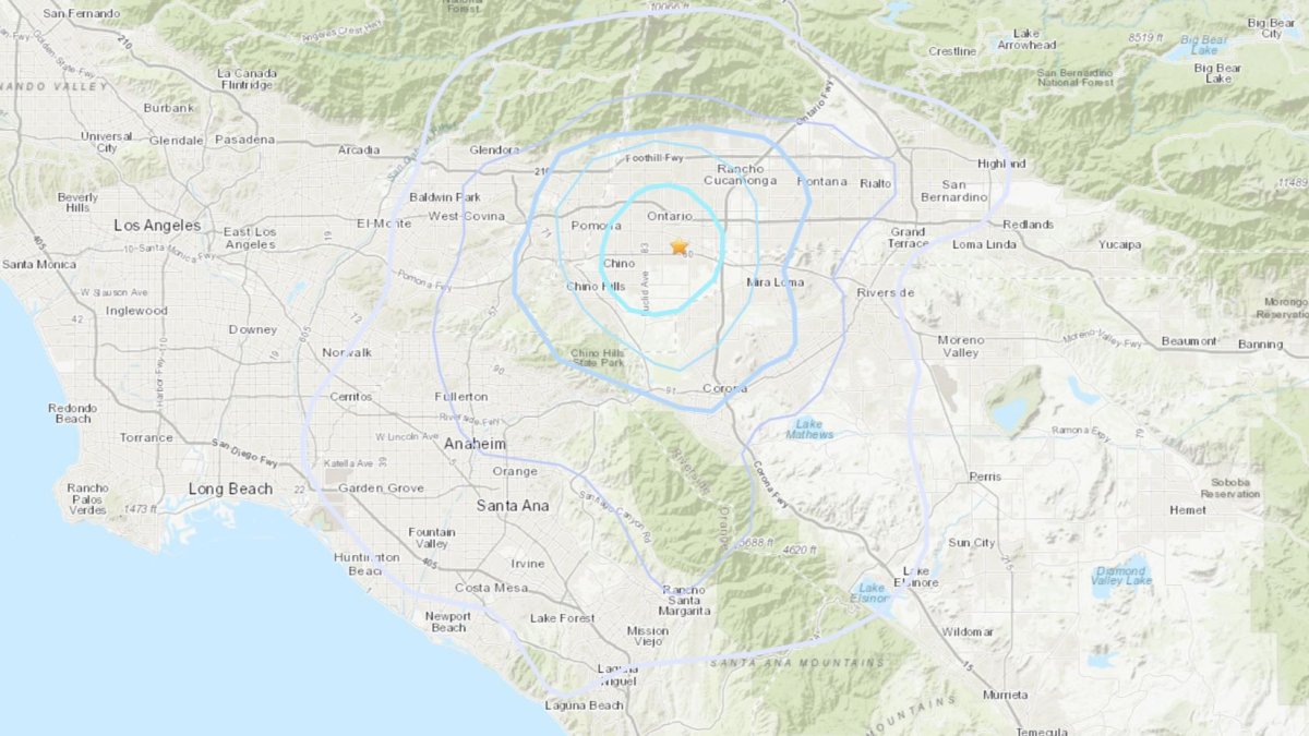 Ontario earthquake shakes parts of Southern California – NBC Los Angeles