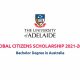 University of Adelaide Global Citizens Scholarship
