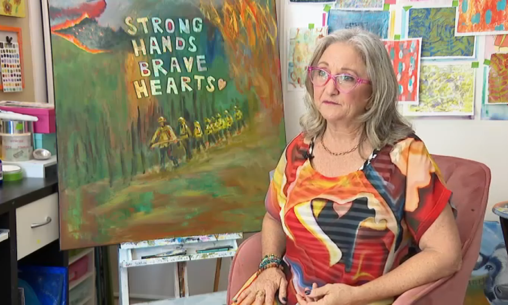 Orange County artist creates painting in honor of injured OCFA firefighters – NBC Los Angeles