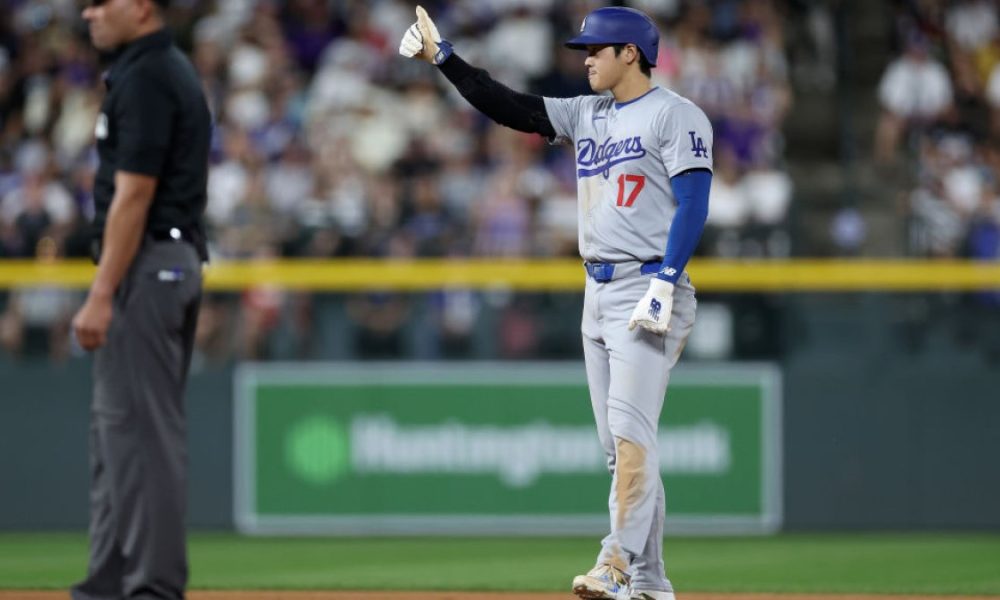 Shohei Ohtani has 2 hits to close on NL batting title in Triple Crown bid as Dodgers beat Rockies 13-2 – NBC Los Angeles