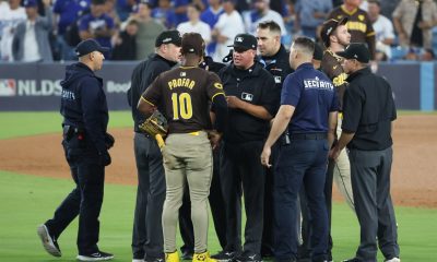 Fans throw objects onto field at Dodgers stadium, delay game 2 of NLDS – NBC Los Angeles