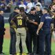 Fans throw objects onto field at Dodgers stadium, delay game 2 of NLDS – NBC Los Angeles