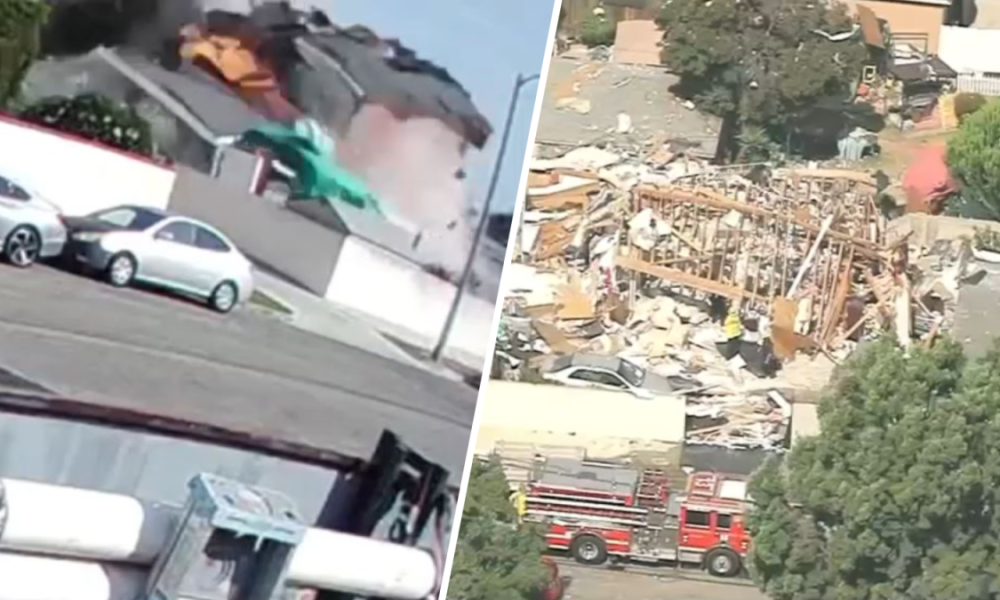 Video shows Long Beach home explosion – NBC Los Angeles