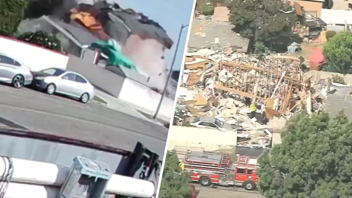 Video shows Long Beach home explosion – NBC Los Angeles