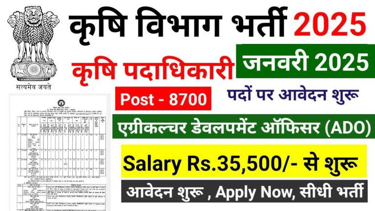 Agricultural Department Job